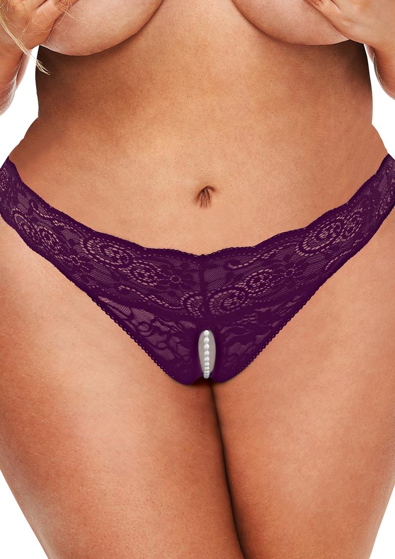 Sexy Plus Size Crotchless Underwear