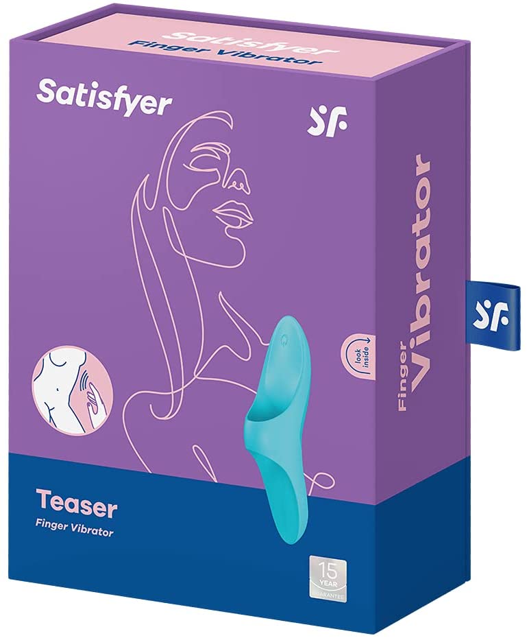 Satisfyer Teaser Finger Vibrator - Light Blue